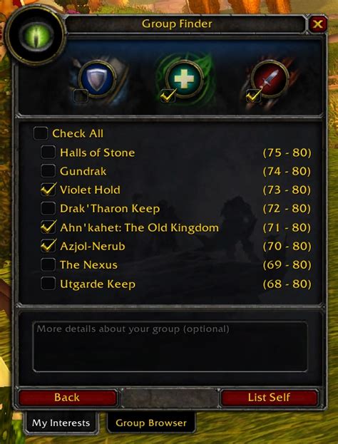 wow classic wotlk group finder.